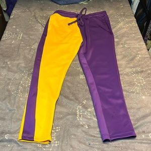 Lakers theme sweatpants
